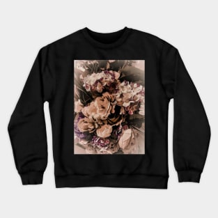 VINTAGE ROSES PINK BOUQUET ART VICTORIAN Crewneck Sweatshirt